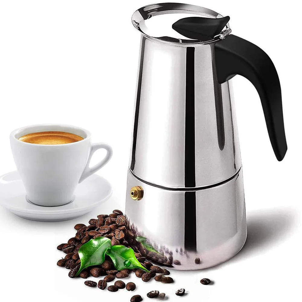 Moka Pot Stove - Caffettiera Moka in acciaio inossidabile premium